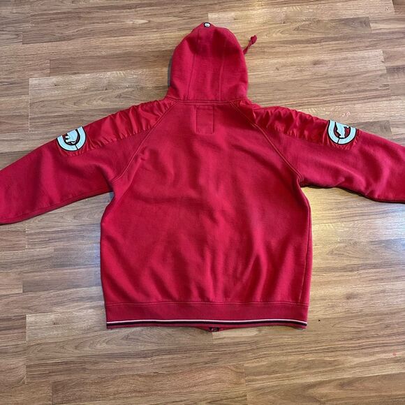 Vintage Ecko Unlimited Full Zip Hoodie Red | Men Size 2XL - Picture 2 of 12